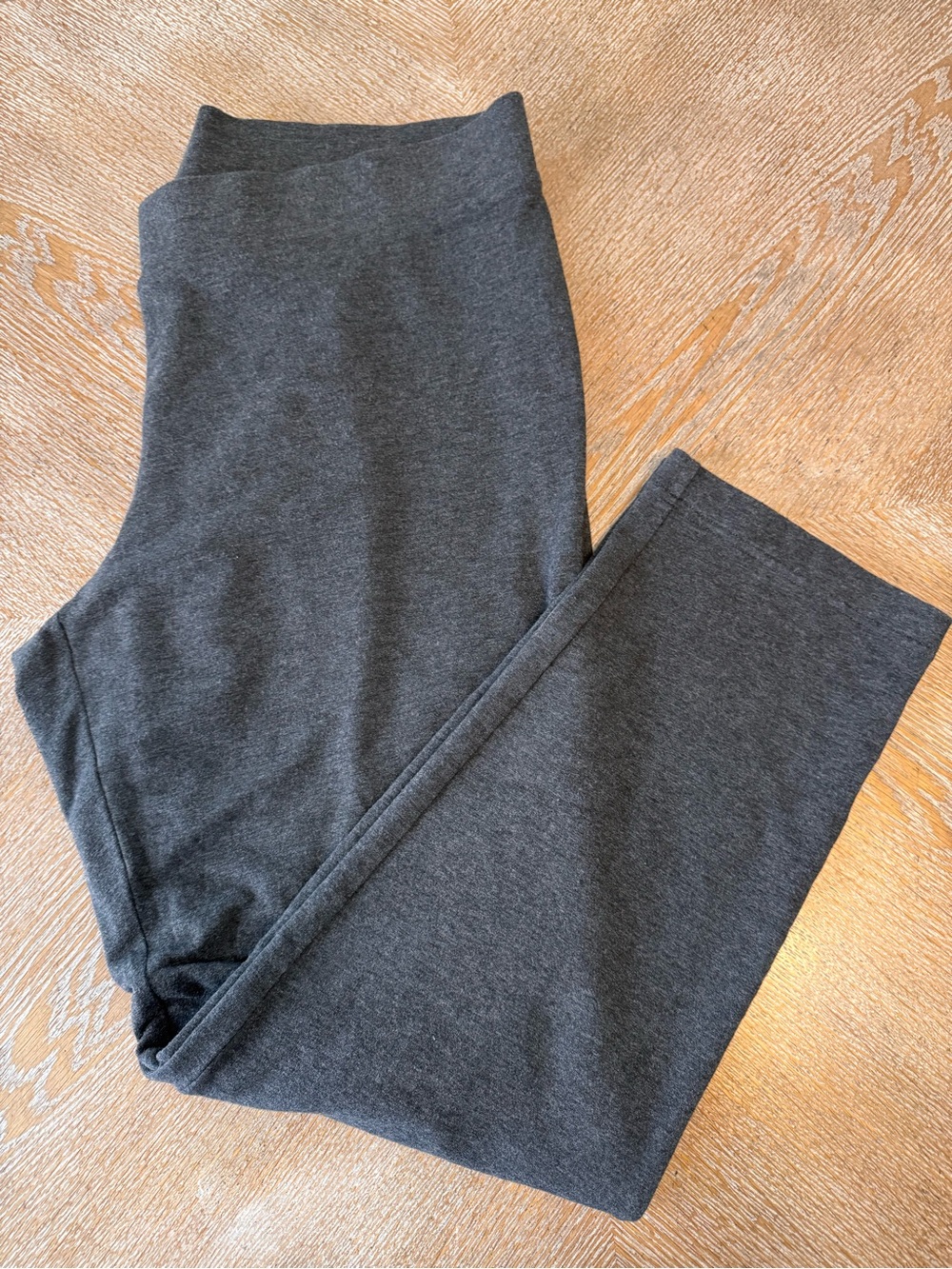 J JILL Purejill Gray Slim Leg Pants XL Waist 40” Inseam 31” High Rise